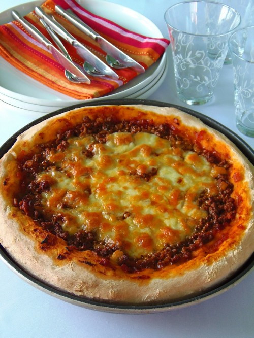 Pizza - Marhahúsos 